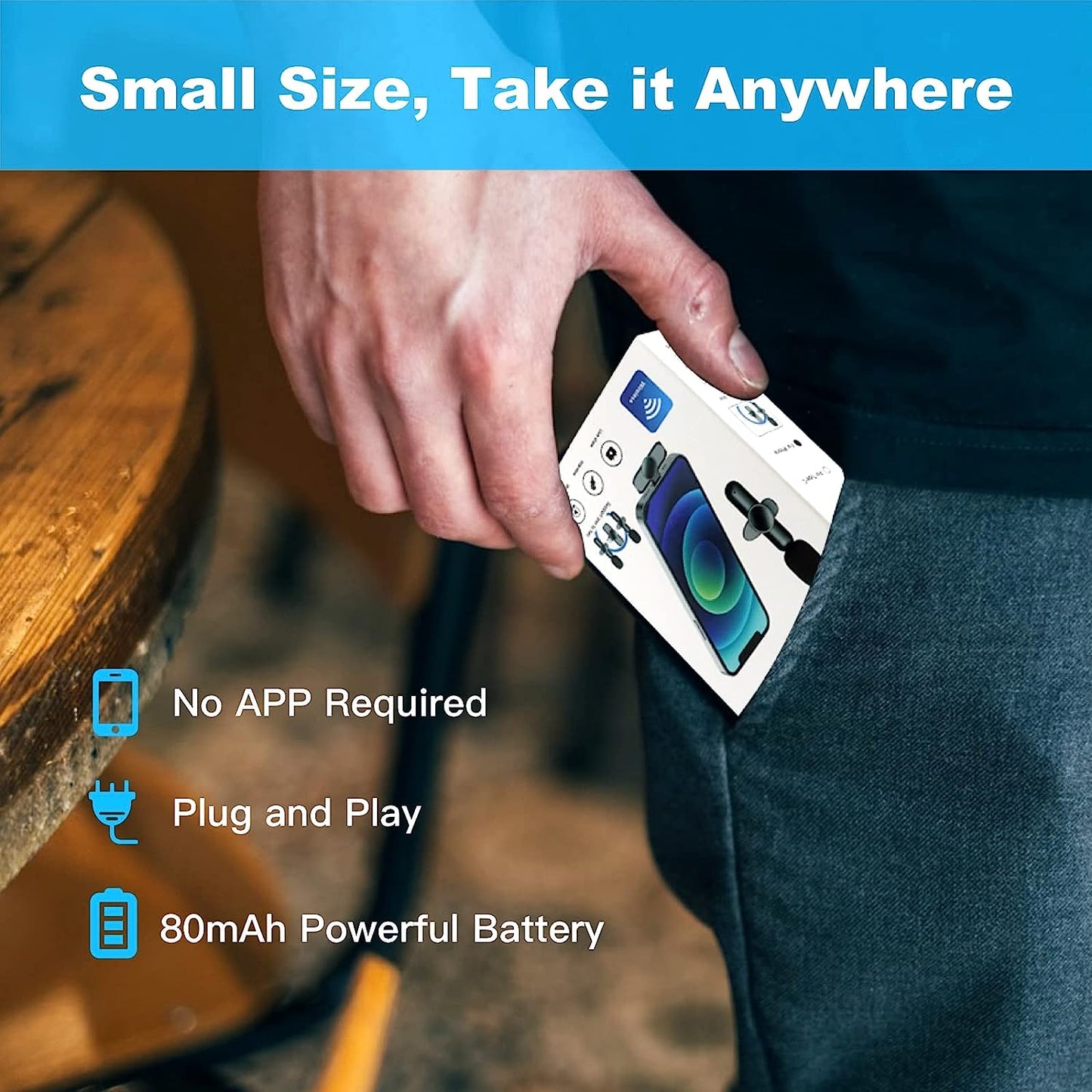 Jinlongshan,Mobile Phone Wireless Portable Microphone,Mini Lapel Mics Plug-Play 2.4G Ultra-Low Delay Noise Reduction Chip for Video Recording Interview Podcast Vlog Youtube Tiktok  jinlongshan   