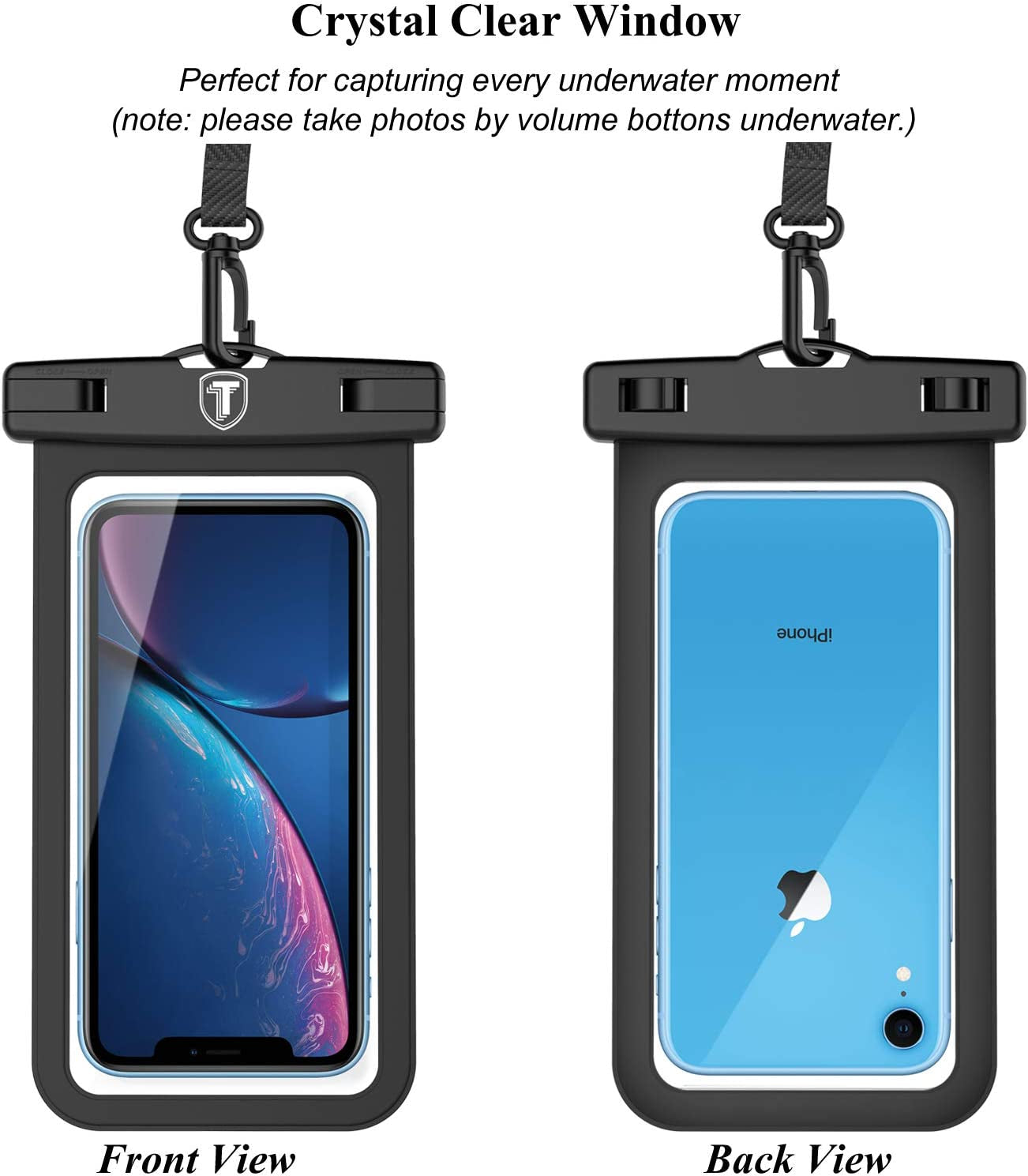 NJJEX Waterproof Phone Pouch [2 Pack] Cell Phone Dry Bag Case for Samsung Galaxy Note 20 Ultra S23 Ultra S22 S21+ S20 S10 S9 A03S A13 A14 A53 A02S A12 A32 A42 A52 Iphone 14 Pro Max 13 12 11 Xs Xr 8 7  NJJEX   