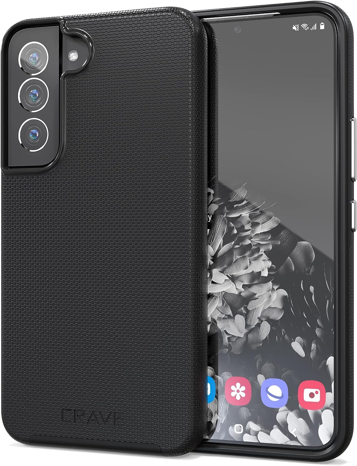 Crave Dual Guard for Samsung Galaxy S22 Case, Shockproof Protection Dual Layer Case for Samsung Galaxy S22 5G - Black  Crave   