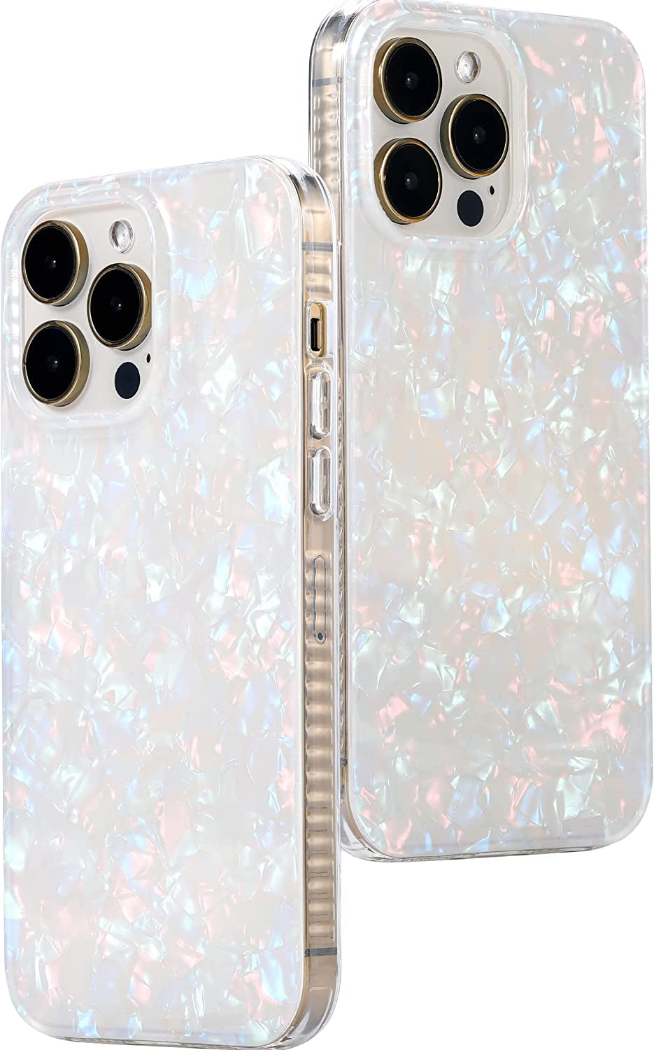 LONLI Hue - for Iphone 14 Pro (6.1-Inch) - Pearl Tort Phone Case for Women, Girls and Men - Just in Case Series  LONLI CO., LIMITED   