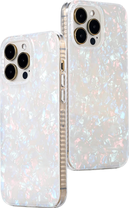 LONLI Hue - for Iphone 14 Pro (6.1-Inch) - Pearl Tort Phone Case for Women, Girls and Men - Just in Case Series  LONLI CO., LIMITED   