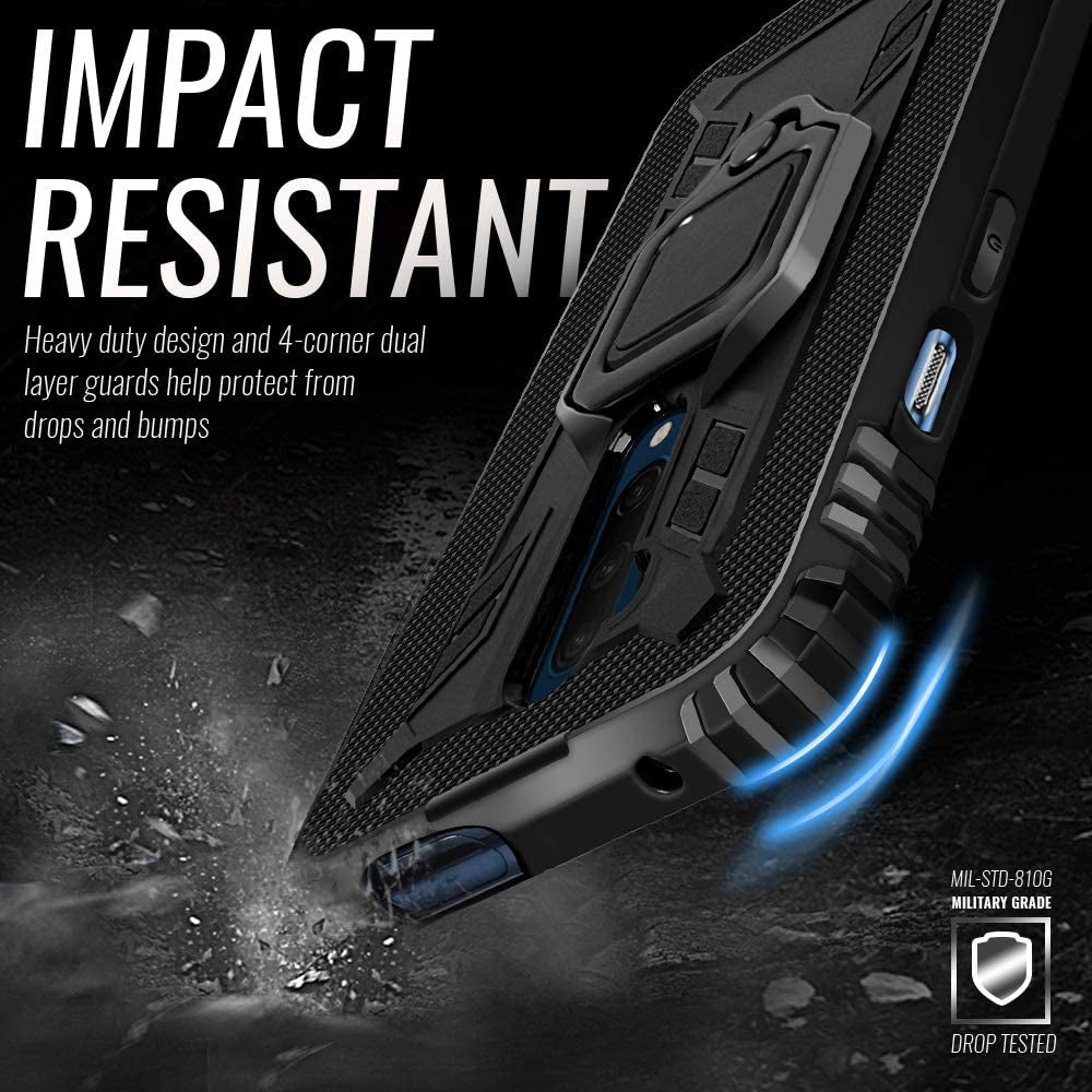 Shields up Oneplus 7 Pro Case | Carbon | Ultra Slim | Scratch Resistant | Shockproof | Kickstand | 10Ft Drop Tested - Black  Shields Up inc   