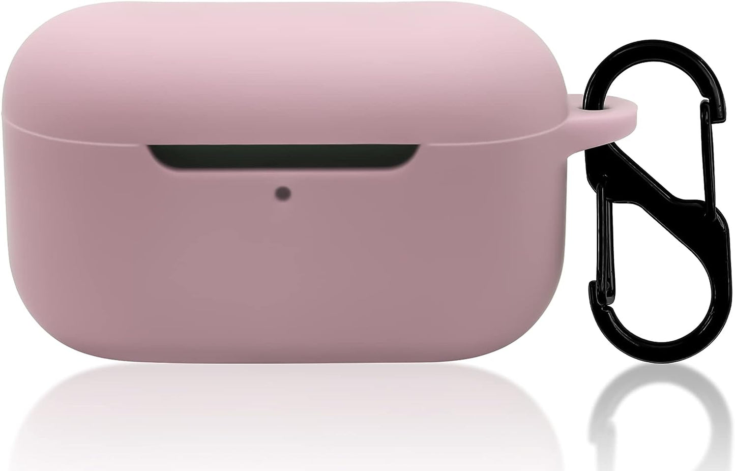 Geiomoo Silicone Carrying Case Compatible with Echo Buds 2Nd Gen, Portable Scratch Shock Resistant Cover with Carabiner (Pink)  Geiomoo   