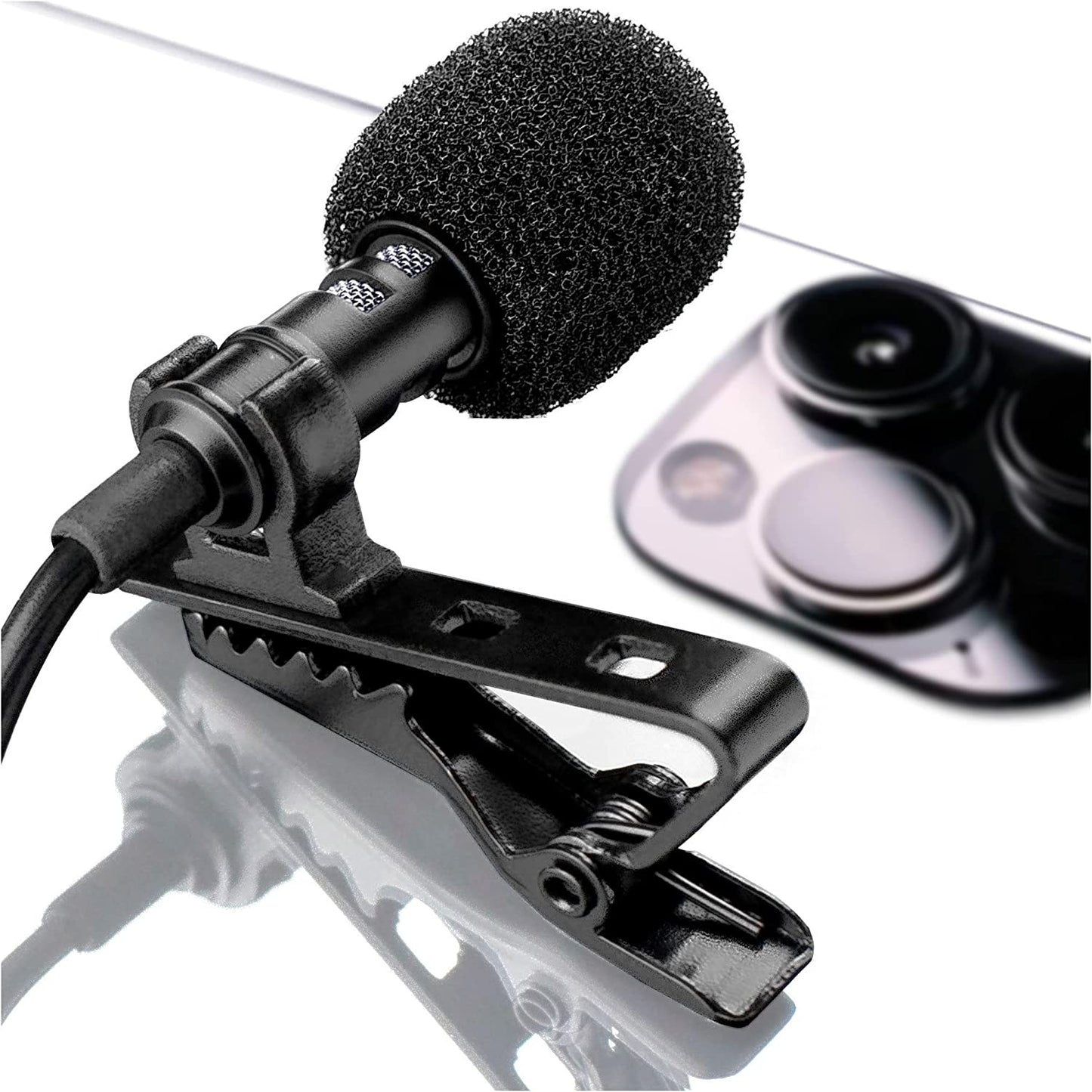Youmic - Small Lavalier Microphone with Clip - Lav Lapel Mic for Camera Phone Iphone Ios Android PC Laptop Video Recording - Noise Cancelling 3.5Mm Jack  YouMic   