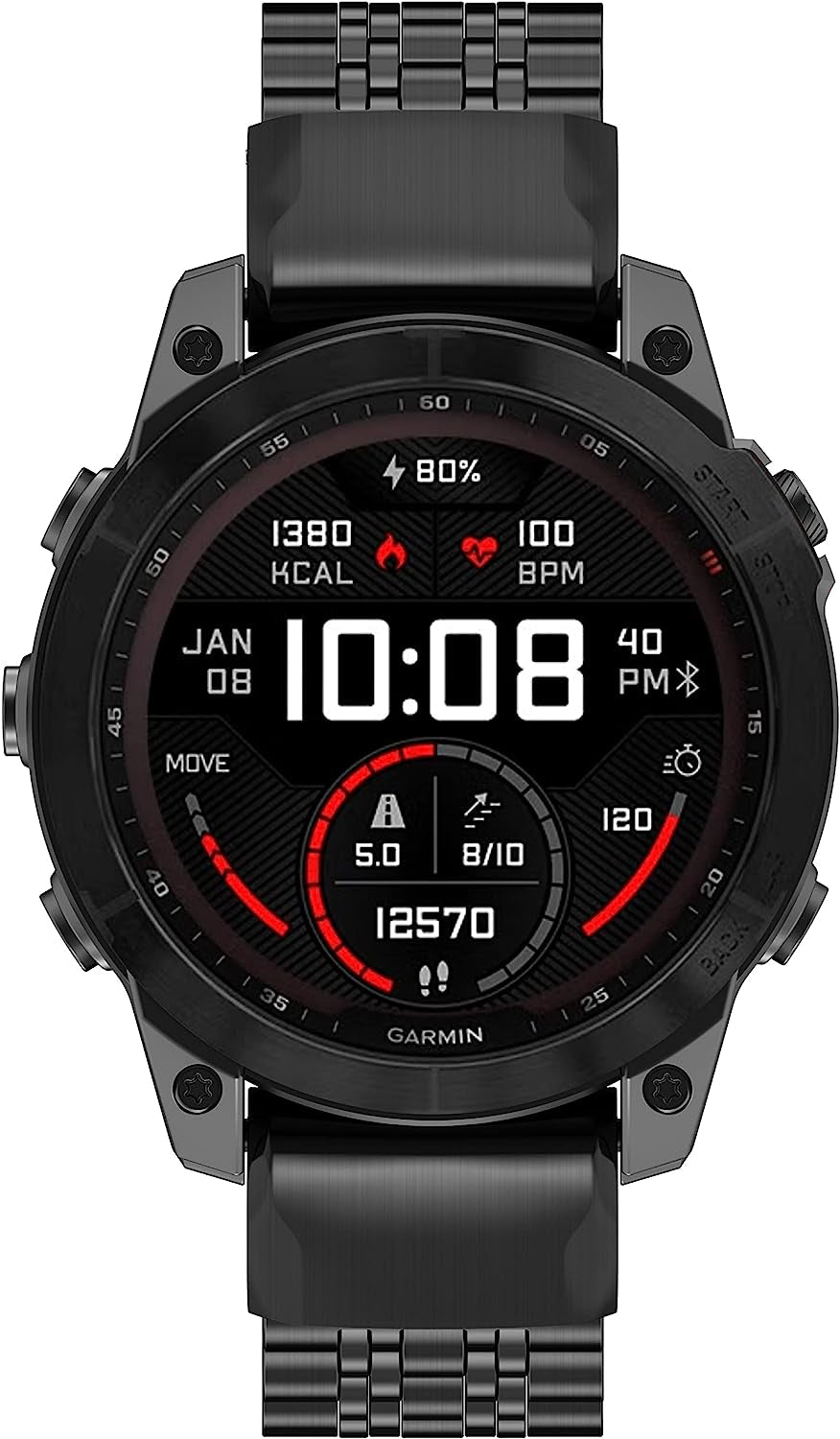 ZPJPPLX 22Mm Metal Watch Bands for Garmin Fenix 7/6 Pro/6,Stainless Steel Quickfit Strap for Fenix 5 Plus/5/Forerunner 965/955/945/935/Descent G1/Approach S60/Quatix5  ZPJPPLX   