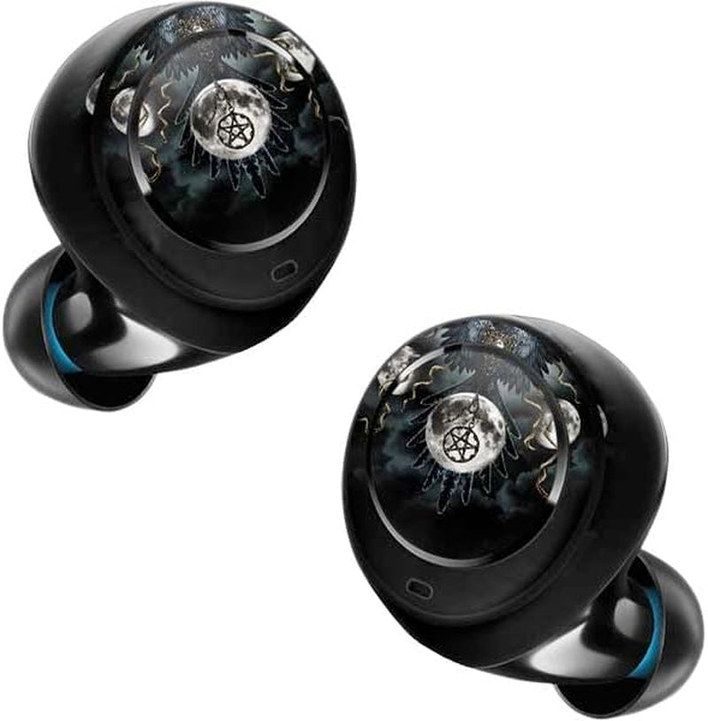 Skinit Decal Skin Compatible with Echo Buds - Officially Licensed Sarah Richter Crow and Moon Phases by Sarah Richter Design  Skinit   