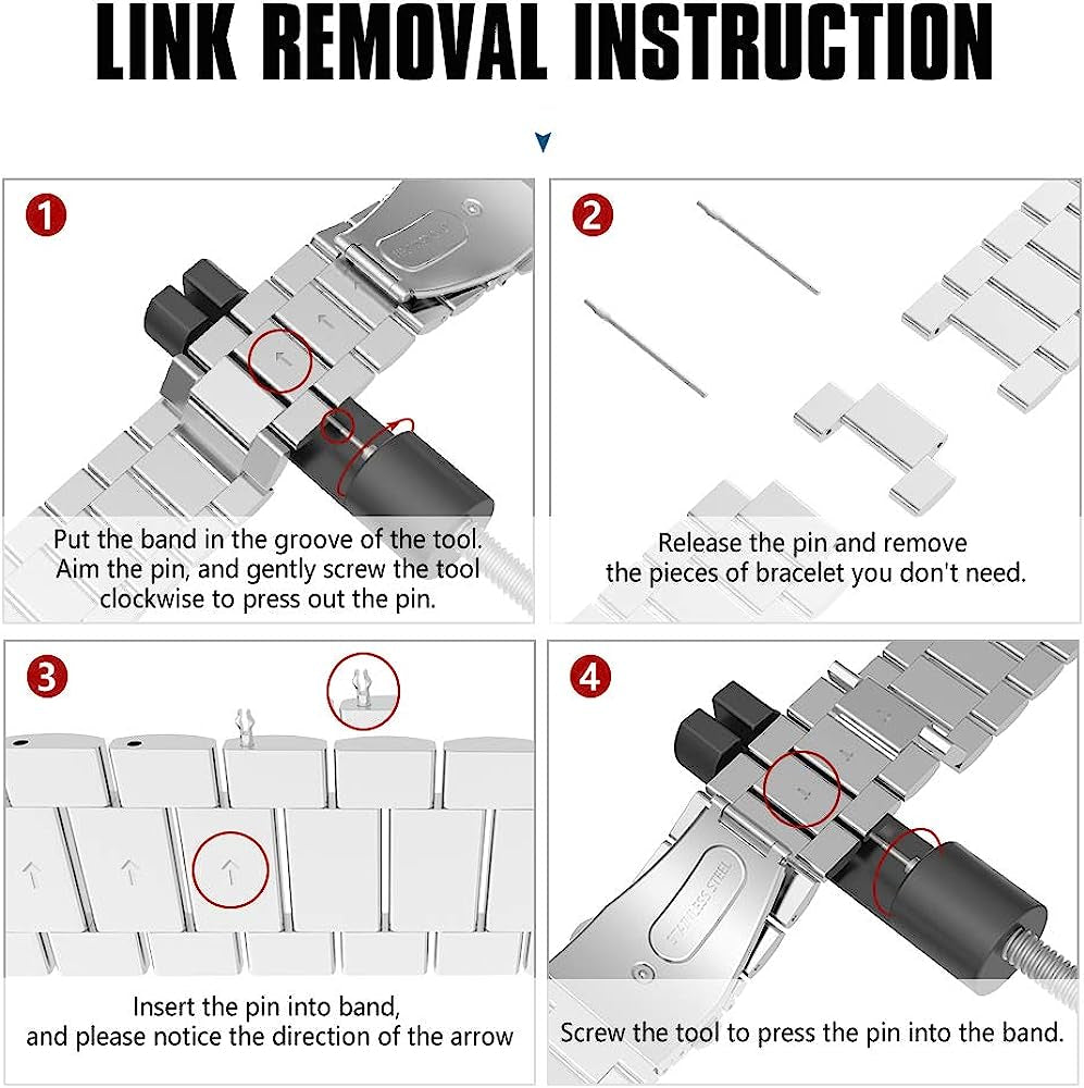 Moko Band Compatible with Garmin Fenix 5 Quick Fit 22Mm Watch Band, Stainless Steel Replacement Strap Fit Fenix 5/Fenix 5 Plus/Forerunner 935/945/Instinct/Approach S60(Not Fit Fenix 5X/5S)  MoKo   