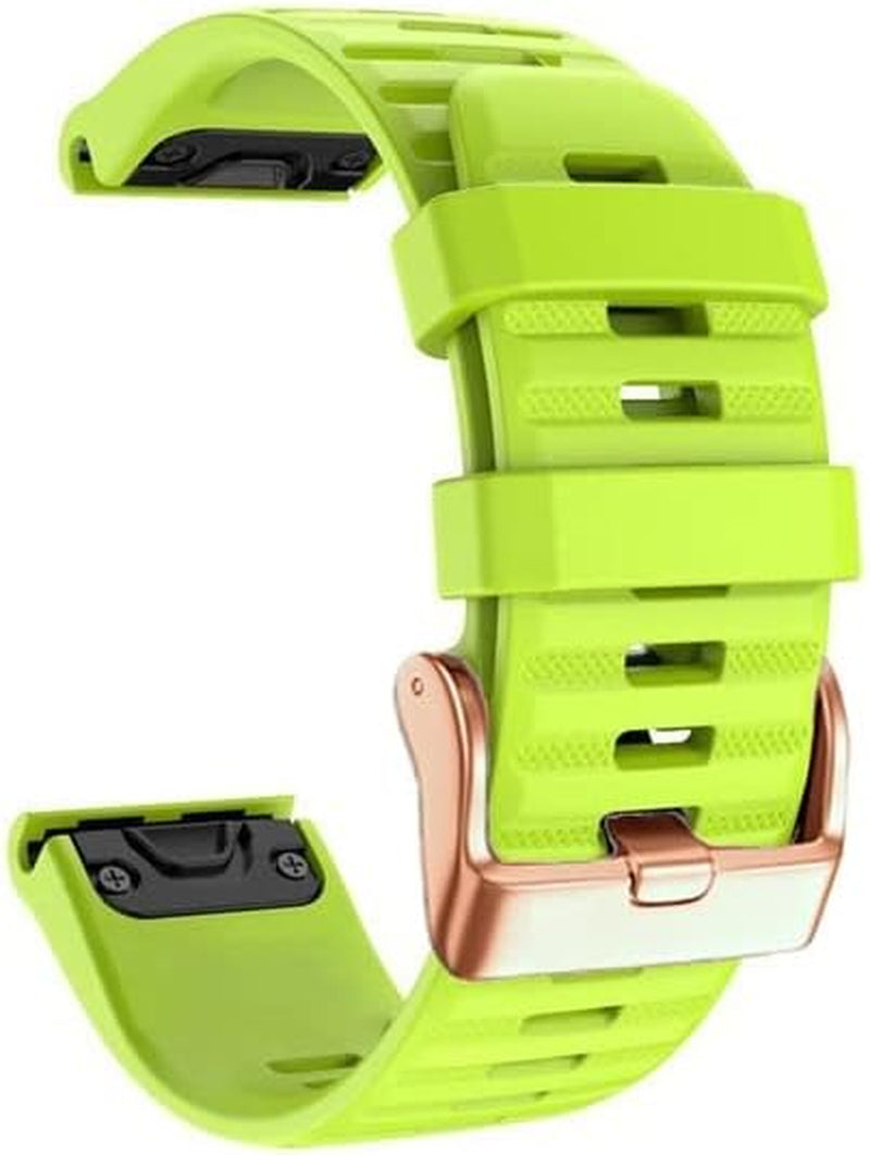 GUMMMY Quickfit 20 22 26Mm Straps Band for Garmin Fenix 7 7X 7S 5S 5 5X plus 6S 6 6X Pro/Epix Smartwatch Watch Band Silicone Bracelet  GUMMMY F 26mm Fenix 7X 3HR 