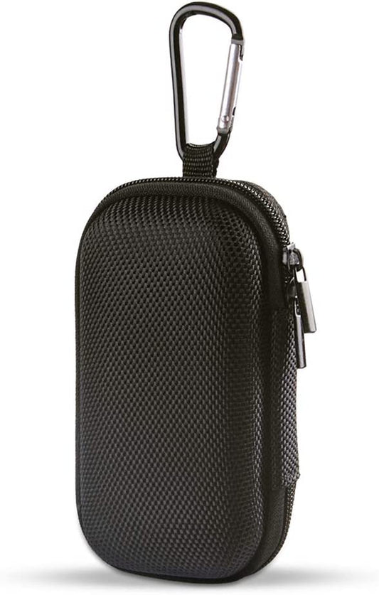 Portable Hard EVA Case, Hootek Protective Hard Shell Travel Carrying Case Bag with Dual Zipper and Metal Carabiner for MP3 Players, USB Cable, Earphones, Memory Cards, U Disk, Lens Filter, Keys, Coins  HOOTEK   