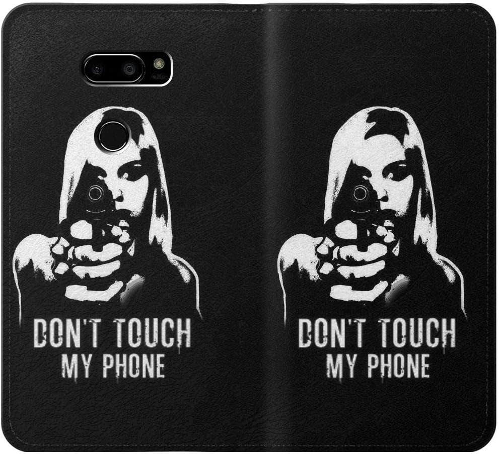 RW2518 Do Not Touch My Phone PU Leather Flip Case Cover for LG V30, LG V30 Plus, LG V30S Thinq, LG V35, LG V35 Thinq  jjphonecase   