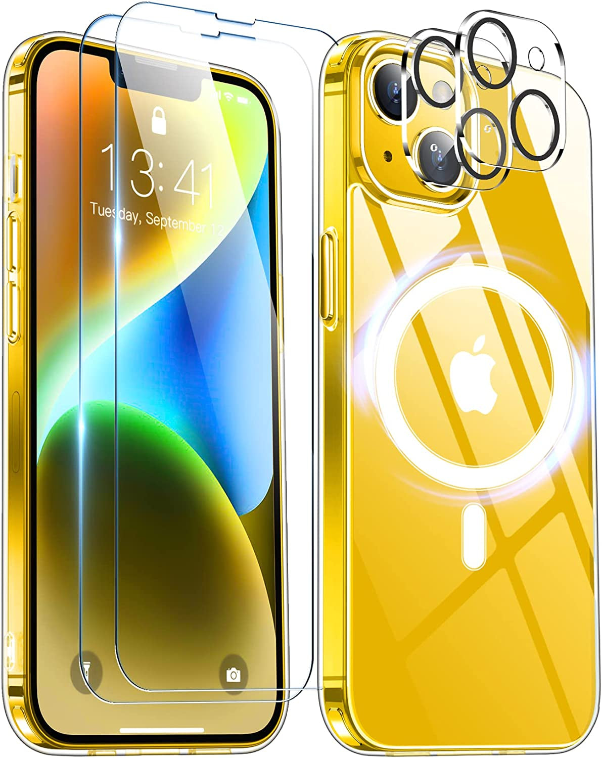 Temdan [Real 360 for Iphone 14 Pro Case Waterproof, Built-In 9H Tempered Glass Camera Lens & Screen Protection [14FT Military Dropproof][Full-Body Shockproof][Dustproof][Ip68 Underwater] Phone Case  Temdan   