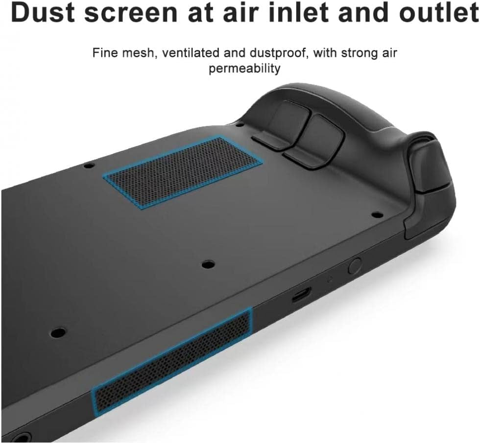 Protect Skin Set for Valve Steam Deck, TGDPLUE Deck Steam Accessories with Touchpads Skins, Auxilliary Buttons Skin, Vent Dust Filter Cover, 4 Thump Grip Caps, Rubber Dust Plugs  TGDPLUE   