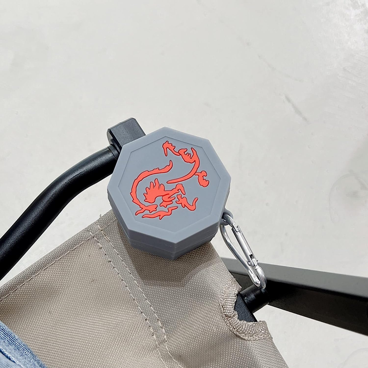 Compatible with Samsung Galaxy Buds Live/Galaxy Buds Pro/Galaxy Buds 2 Charging Box,3D Cartoon Cool Dragon Talisman Jackie Chan Adventures Silicone Earphone Case with Hook  AOLABOKY   