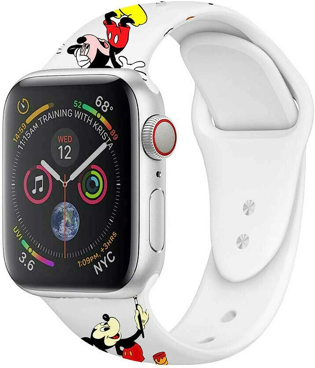 MIADEAL Cartoon Mouse Theme Bands for Apple Watch, Fit All Iwatch Series, 38Mm/40Mm/42Mm/44Mm  MIADEAL   