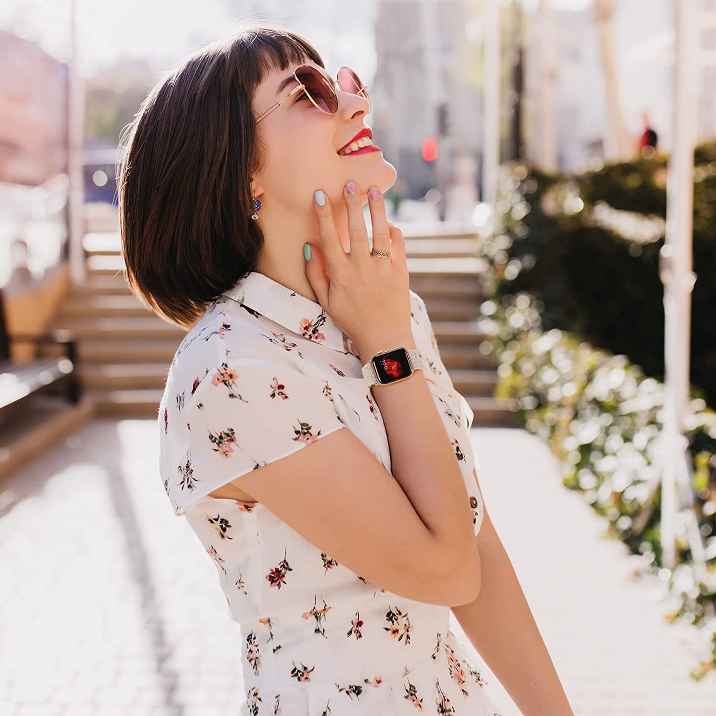 Braided Solo Loop Compatible with Apple Watch Band 38Mm 40Mm 41Mm 42Mm 44Mm 45Mm 49Mm for Women Men, Stretchy Straps Elastic Sport Wristbands for Iwatch Series 8 7 6 5 4 3 2 1 SE Ultra  Butifacion   