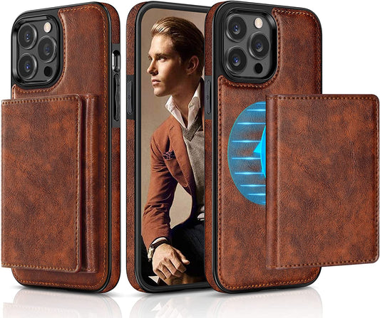LOHASIC for Iphone 13 Pro Max Wallet Case, Premium Leather Cover Compatible with Mag Safe Charger Magnetic Detachable Wallet 5 Card Holder Kickstand Protective Phone Case for Men 6.7 Inch  LOHASIC   