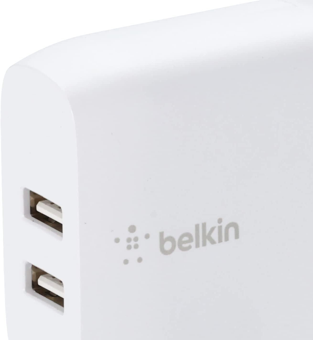 Belkin 24W Dual Port USB Wall Charger - Iphone Fast Charging - USB Charging Block for Power Bank, Iphone 14, Iphone13, Iphone 12, Iphone 11, Ipad Pro, Samsung & More, Iphone Cable Not Included  Belkin   