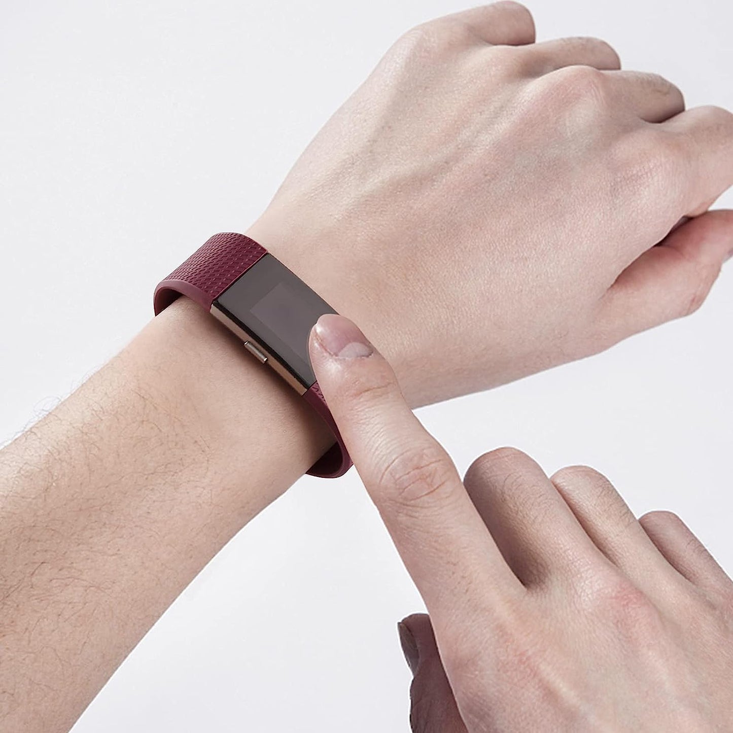 10 Pack Sport Bands Compatible with Fitbit Charge 2 Bands, Soft Silicone Replacement Wristbands for Women Men Small Large (Small, 10 Pack B)  Amzpas   