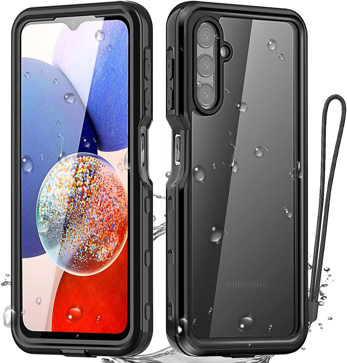 Aicase for Samsung Galaxy A14 5G Case Waterproof, Clear Water Proof Shockproof Dustproof Snowproof Full Body Rugged Transparent Underwater Phone Case for Galaxy A14 5G Built-In Screen Protector  AICase   