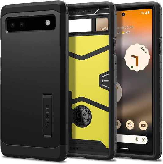 Spigen Tough Armor Case Compatible with Google Pixel 6A - Black  Spigen   