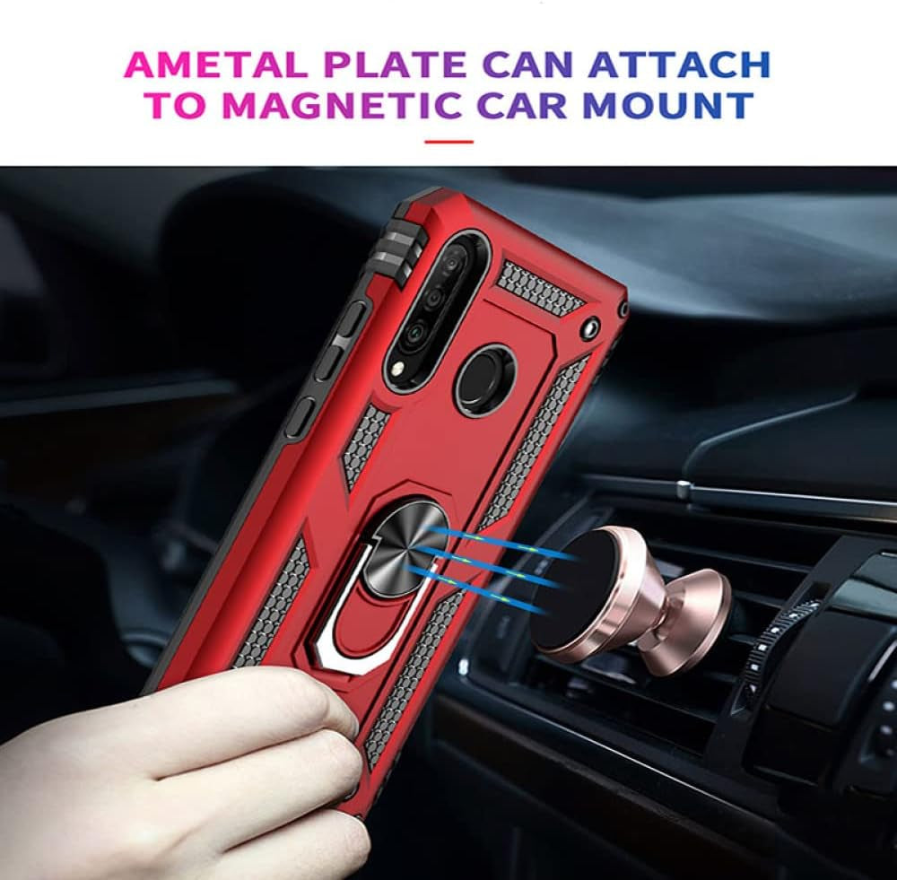 YOGISU for Huawei P30 Lite Shockproof Case for Huawei P40 Lite E Pro P30 Pro P20 Lite P Smart Z 5G Ring Holder Armor Phone Cover,Black,For P40 Pro  YOGISU   