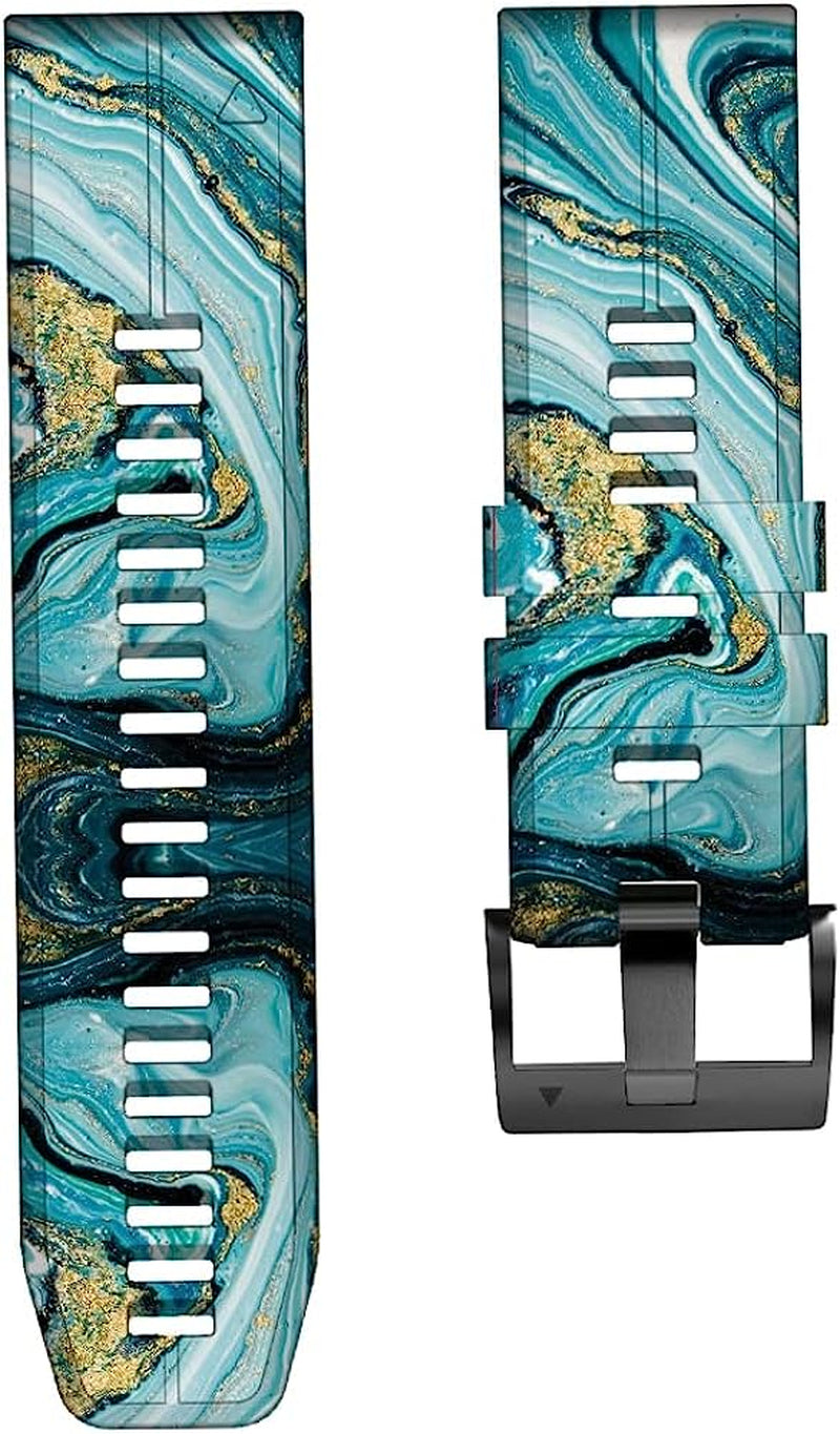 XIRIXX 22/26Mm Wrist Band Strap for Garmin Fenix 7 7X 5 5X 6 6X Pro 935 945 Smart Watch Printed Sport Quick Release Silicone Watchband  XIRIXX   