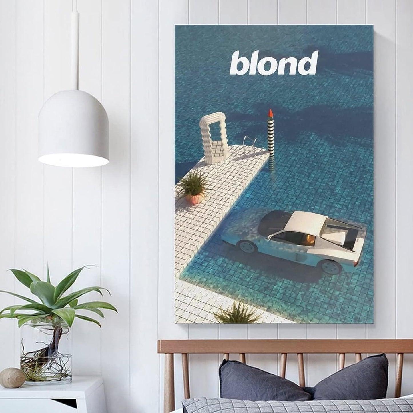 GRYEC Rapper Poster Frank Ocean Poster Decorative Painting Canvas Wall Posters and Art Picture Print Modern Family Bedroom Decor Posters 16X24Inch(40X60Cm)  GRYEC   