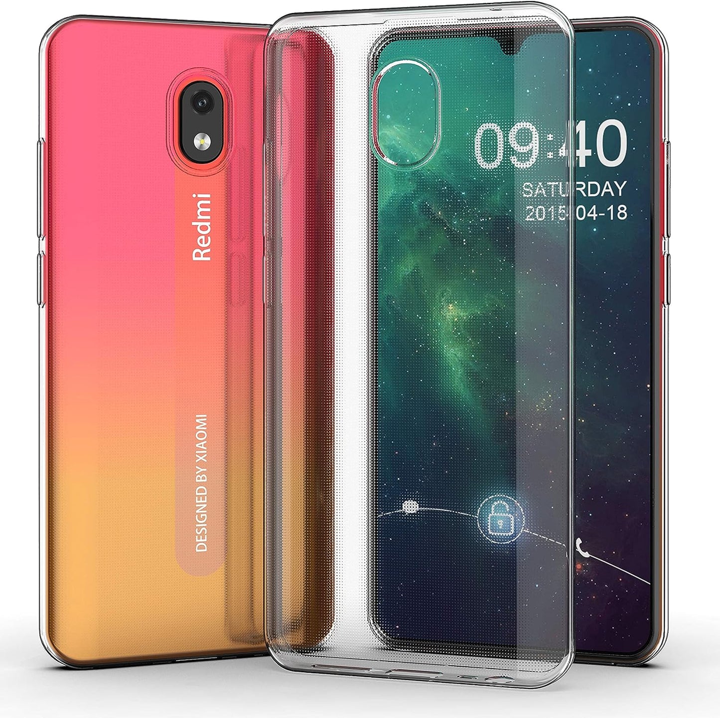 Caseexpert Xiaomi Redmi 8A Case, Pattern Soft Slim Gel Silicone TPU Back Cover Case for Xiaomi Redmi 8A Transparent  CaseExpert   