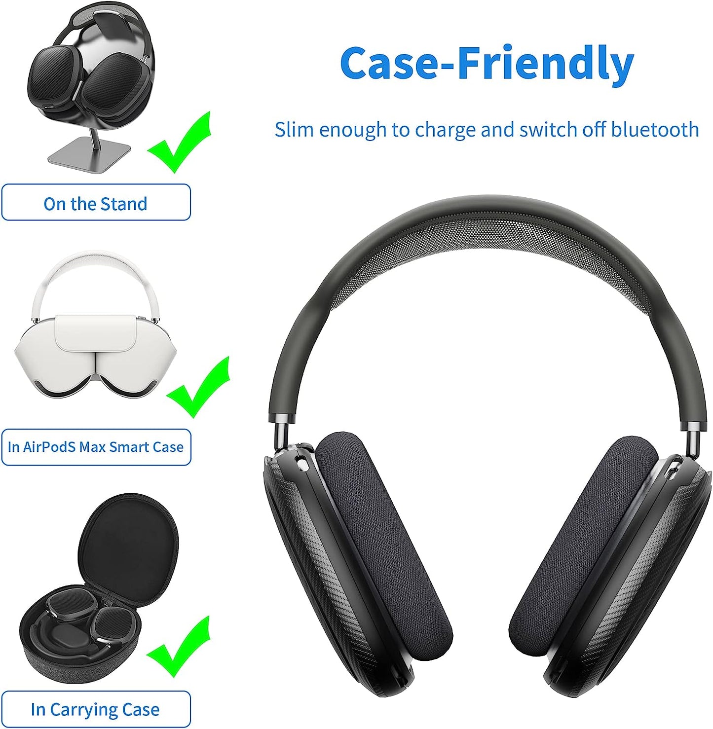 WIWU Airpods Max Cover, Airpod Max Accessories for Airpods Max Headphones, Airpod Max Case Cover Compatible with Apple Headphone, Protective Ear Cup Covers for Airpods Max  WIWU   