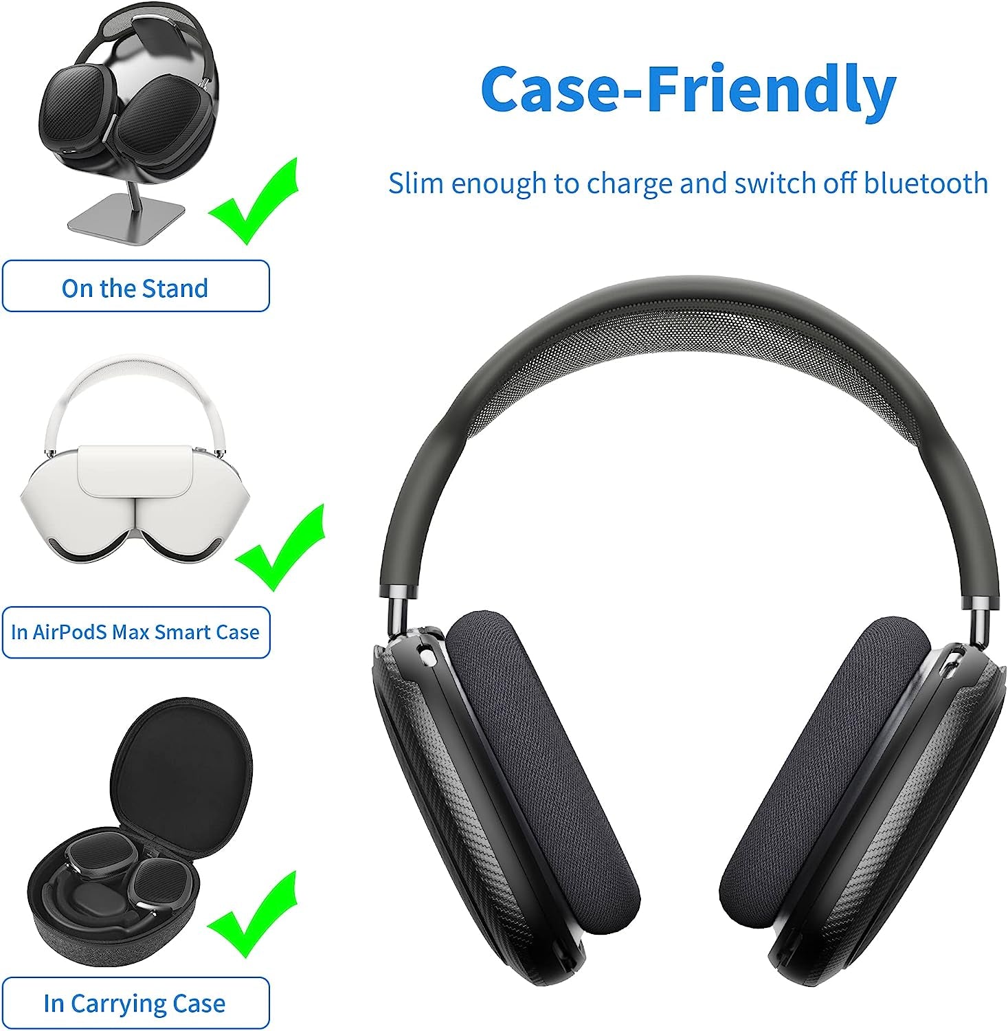 WIWU Airpods Max Cover, Airpod Max Accessories for Airpods Max Headphones, Airpod Max Case Cover Compatible with Apple Headphone, Protective Ear Cup Covers for Airpods Max  WIWU   