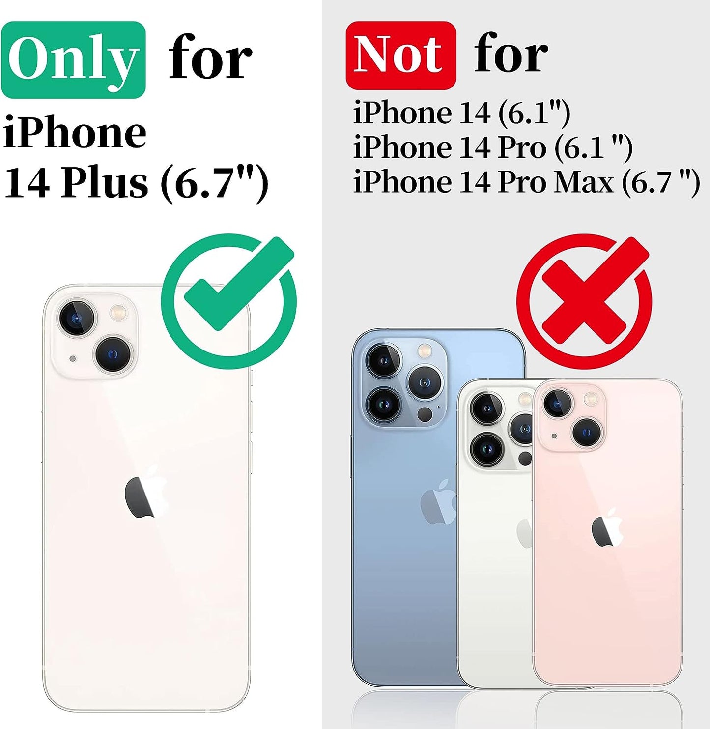 Cozycase Compatible with Iphone 14 plus Waterproof Case - Full Body Shockproof Dustproof Dropproof Built in Screen Protector Rugged Waterproof Case for Iphone 14 plus 6.7 Inch Pink  Cozycase   