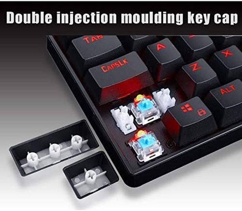 Mechanical Gaming Keyboard 87-Key RGB LED Backlit USB Wired Multi-Media Keyboard for Pc/Mac/Ipad/Iphone/Smartphone/Laptop  HAWK LI   