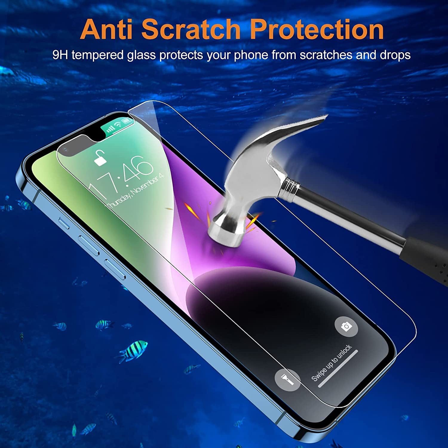Degeyoyo Tempered Glass Screen Protector Compatible with Iphone 14/13/Iphone 13 Pro 6.1 Inch, Iphone 14/13/Iphone 13 Pro Screen Protector, Ultra HD, Case Friendly, Easy Install [3 Pack]  Degeyoyo   
