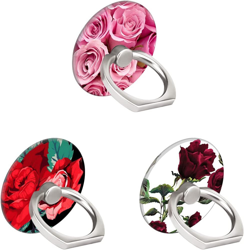 BF2JK Three Pack Cell Phone Ring Holder, 360°Rotation Finger Ring Stand Grip for Smartphones,Tablets,Pads (Mandala Flower)  BF2Jk P5  