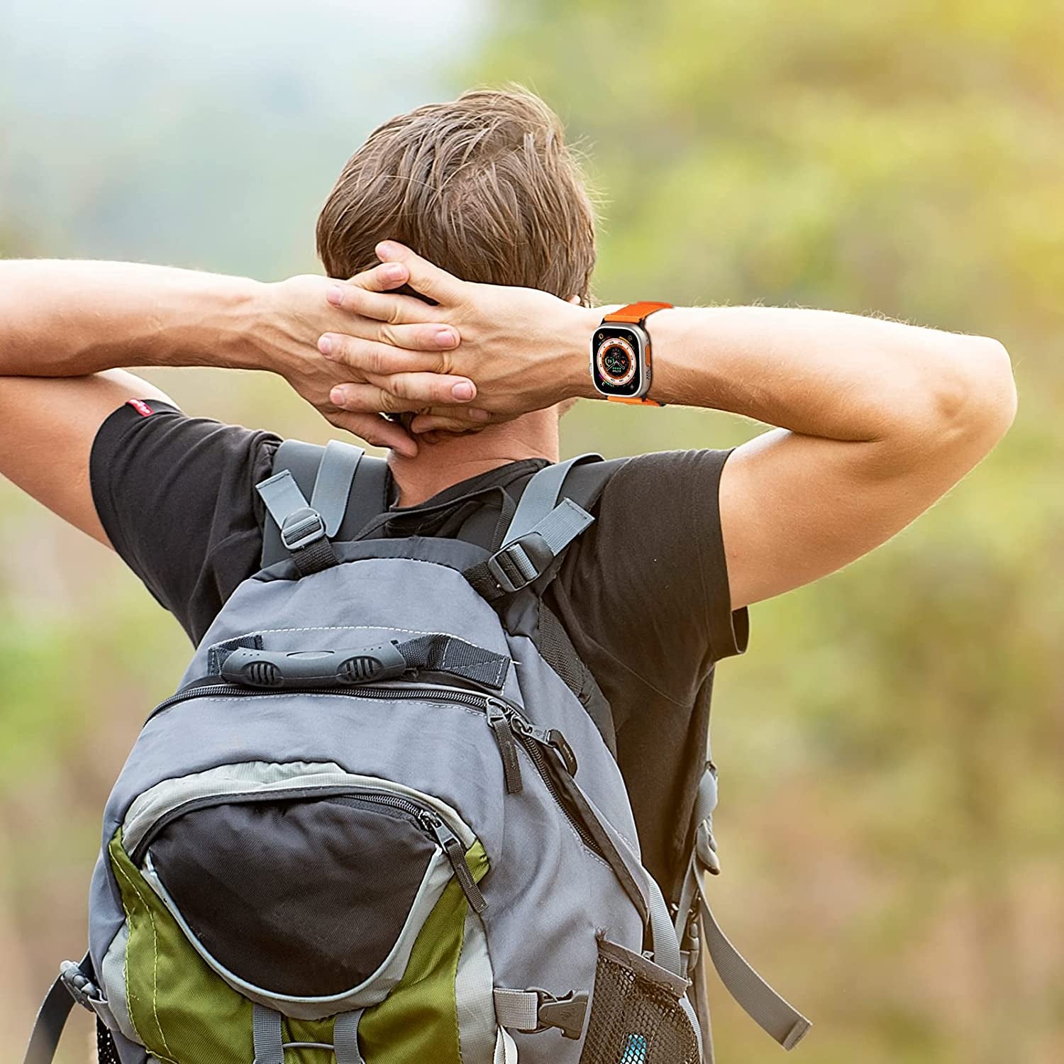 Rugged Nylon Band Compatible with Apple Watch Ultra Band 49Mm 45Mm 44Mm 42Mm,Soft Sport Loop Adjustable Wristbands Replacement Strap for Apple Watch Band Iwatch Ultra Series 8/7/SE/6/5/4/3/2/1  Hehighti   