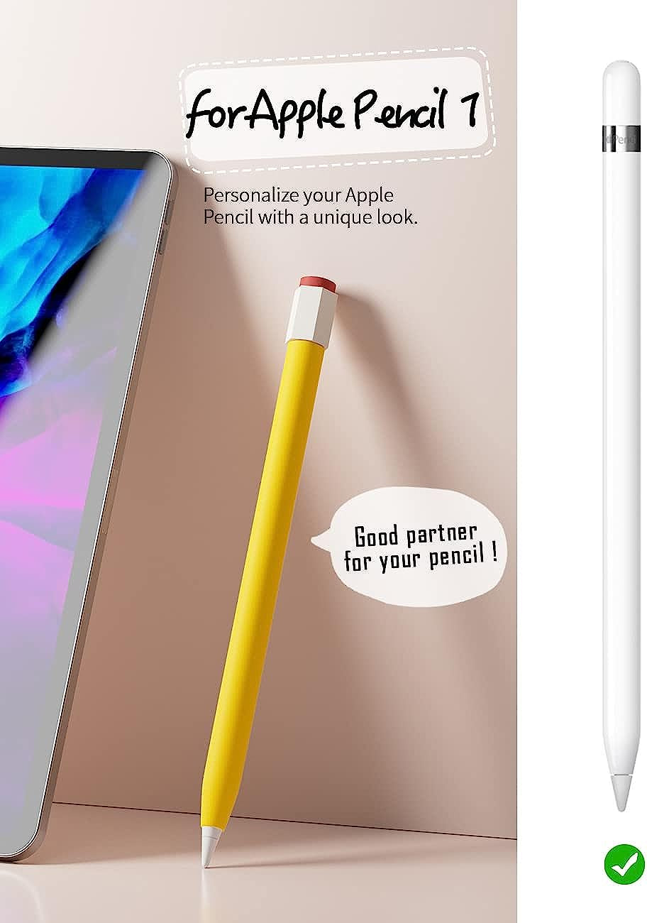 ELETIUO Silicone Case for Apple Pencil 1St Gen,Vintage Protective Grip Sleeve Cover,Compatible with Ipad Pro 9.7"/10.5"/12.9"  Litumfen   