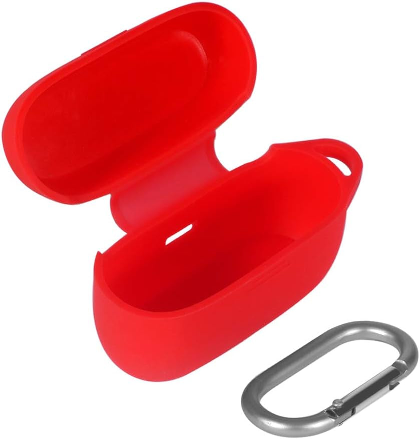 Zaracle Portable Protective Pouch Sleeve Cover Silicone Case Carrying Case for Jabra Elite Active 75T Alexa Enabled True Wireless Sports Earbuds (Red)  Zaracle   