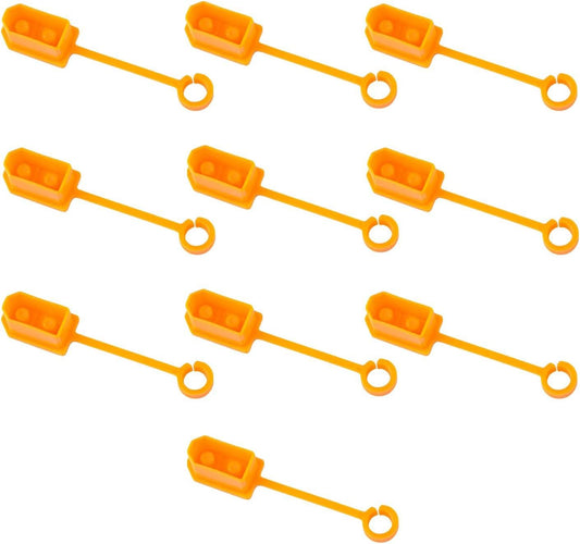 SM Sunnimix 10X XT60 Male Female Plug Dust anti Lost Stopper Protective Cover anti for XT60 Plug, Yellow  SM SunniMix   