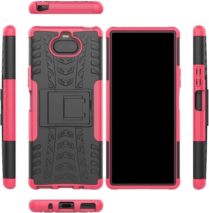 Jielangxin Keji Case for Sony Xperia 8 Case Cover,Case for Sony Xperia 8 Case Shockproof Mobile Phone Case Stand Black  Jielangxin Keji Pink  