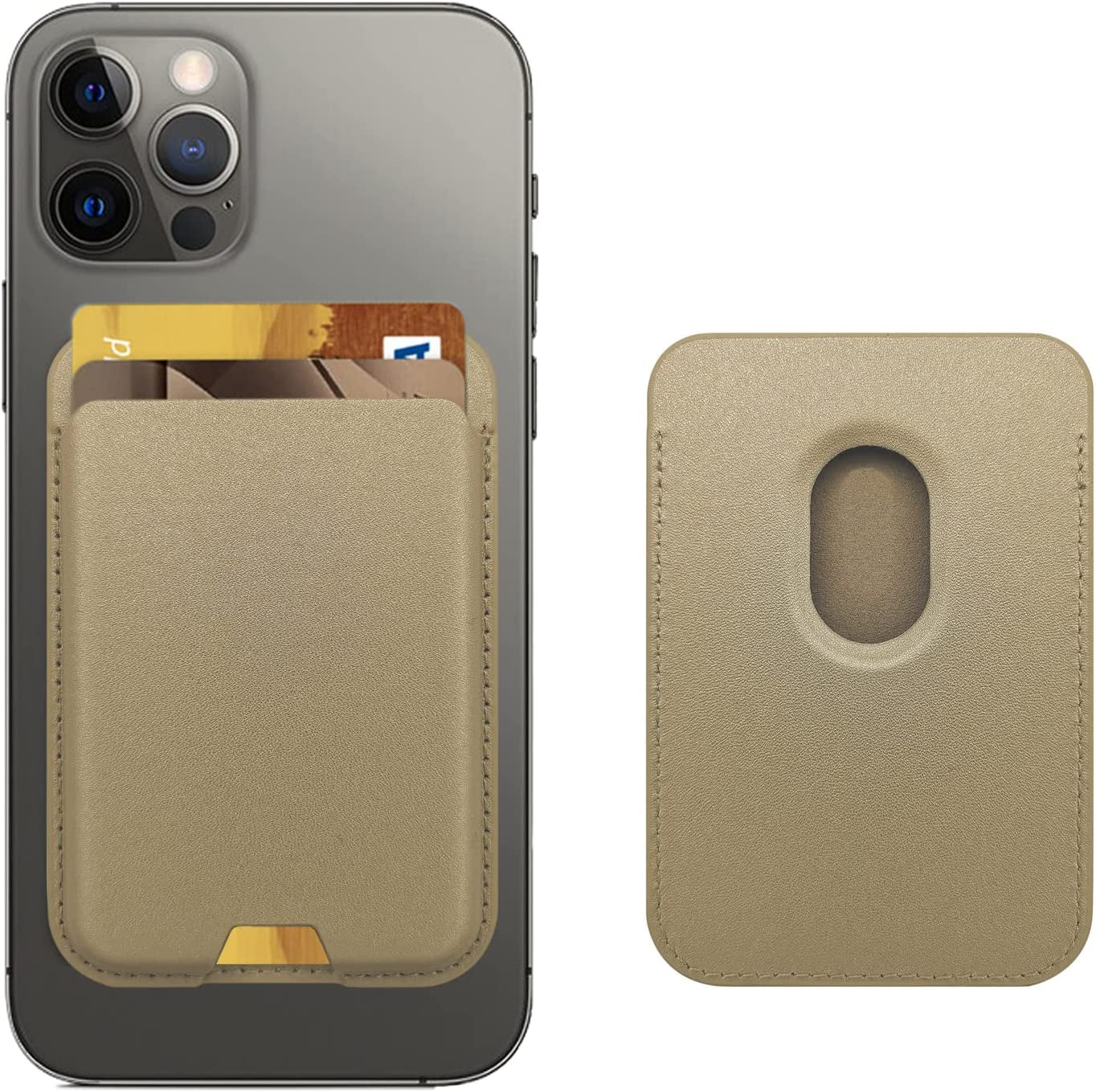 Magnetic Wallet Card Holder Compatible with Apple Magsafe Wallet for Iphone 14 Pro Max/14 Pro/14/14 Plus, Mag Safe Wallet for Iphone 13 Pro Max/13 Pro/13/13 Mini/Iphone 12 Series, Midnightblack  iLodn Aureate  