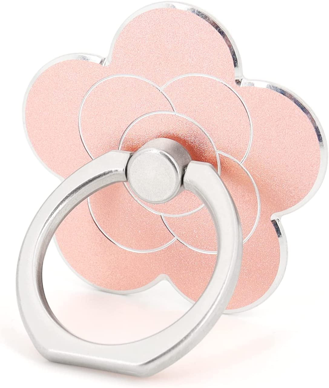 Lamignonne Cell Phone Ring Holder Flower Finger Ring Grip Stand 360° Rotation 180° Flip Universal Kickstand Compatible with All Smartphones (Rose Gold)  LaMignonne   