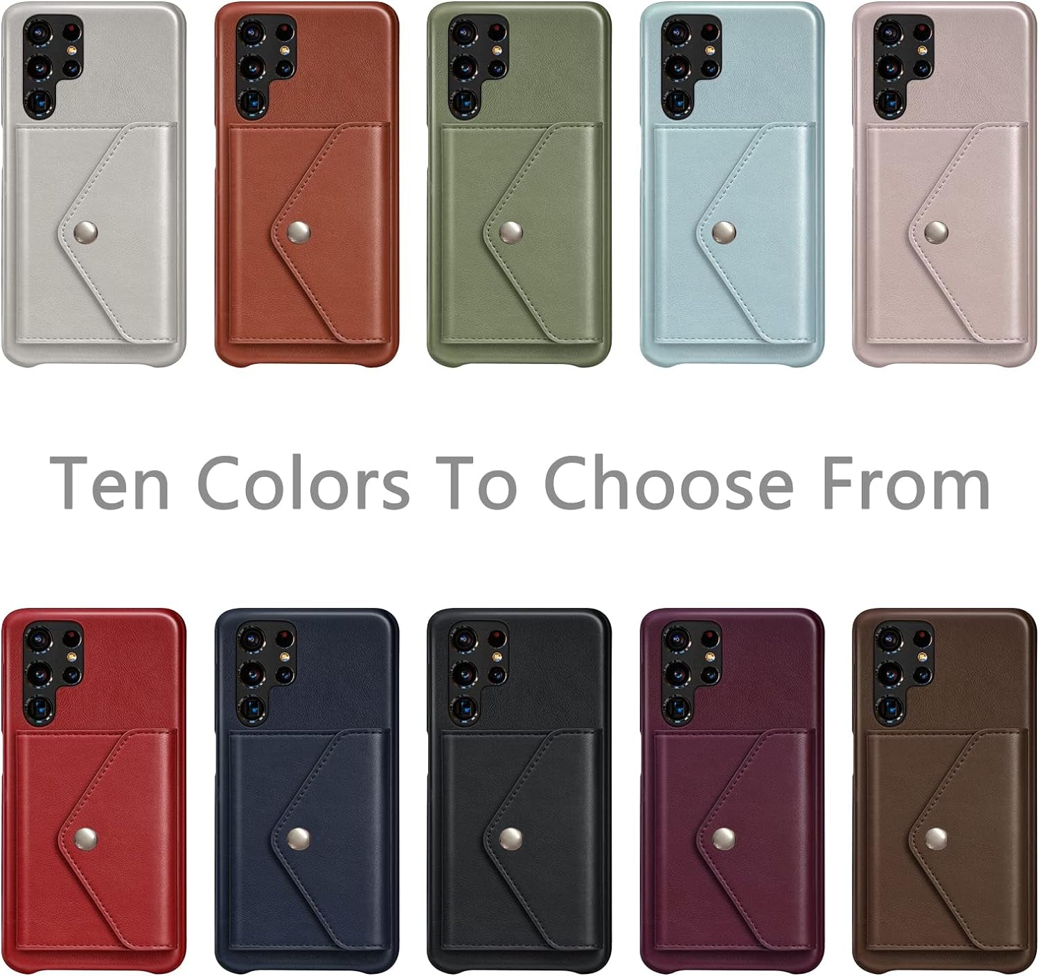 SUANPOT for Samsung Galaxy S22 Ultra Wallet Case Credit Card Holder,Pu Leather Flip Folio Book Phone Case Cover Women Men for Samsung S22 Ultra Case Wallet (Ivory)  SUANPOT   