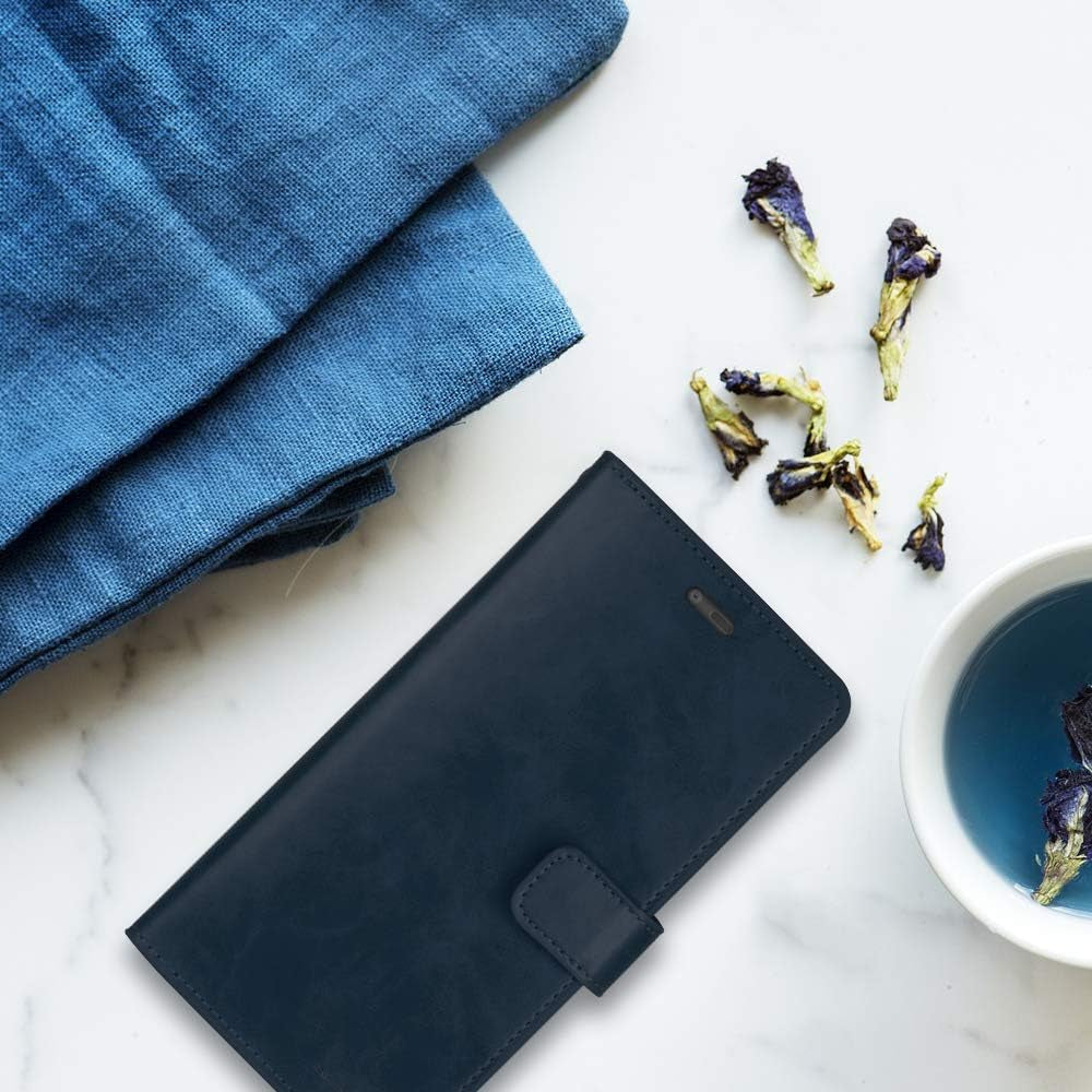 GOOSPERY Mansoor Wallet for LG V40 Thinq Case (2018) Double Sided Card Holder Flip Cover (Navy) LGV40-MAN-NVY  GOOSPERY   