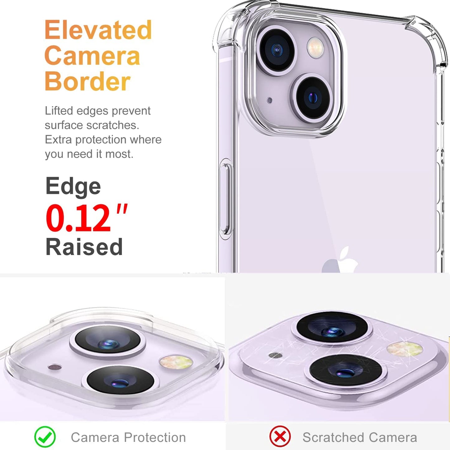 YOYORI Compatible with Iphone 14 Case Clear[With Screen Protector], Transparent Shockproof Protective Soft TPU Bumper Cover 6.1 Inch 2022  YOYORI   