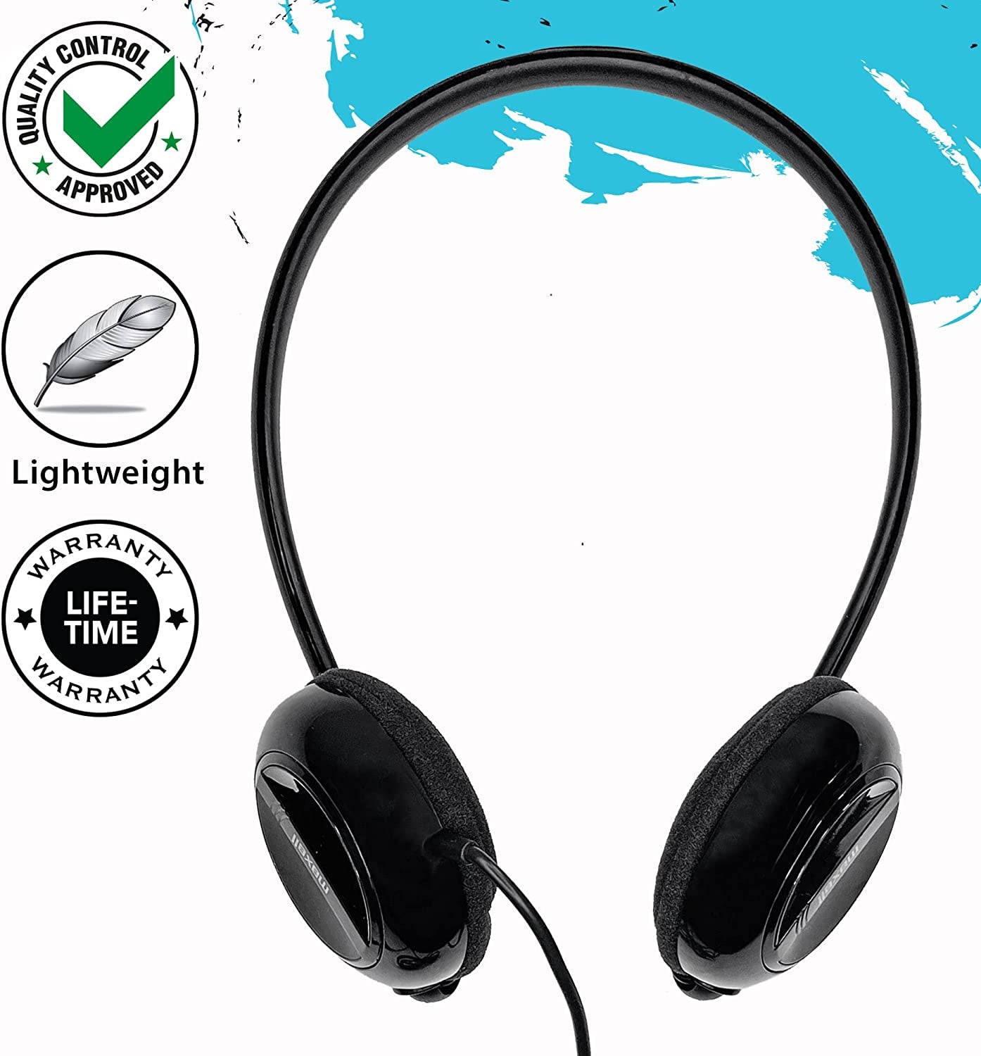 Maxell 190316 Stereo Neck Bands, Black  Maxell   