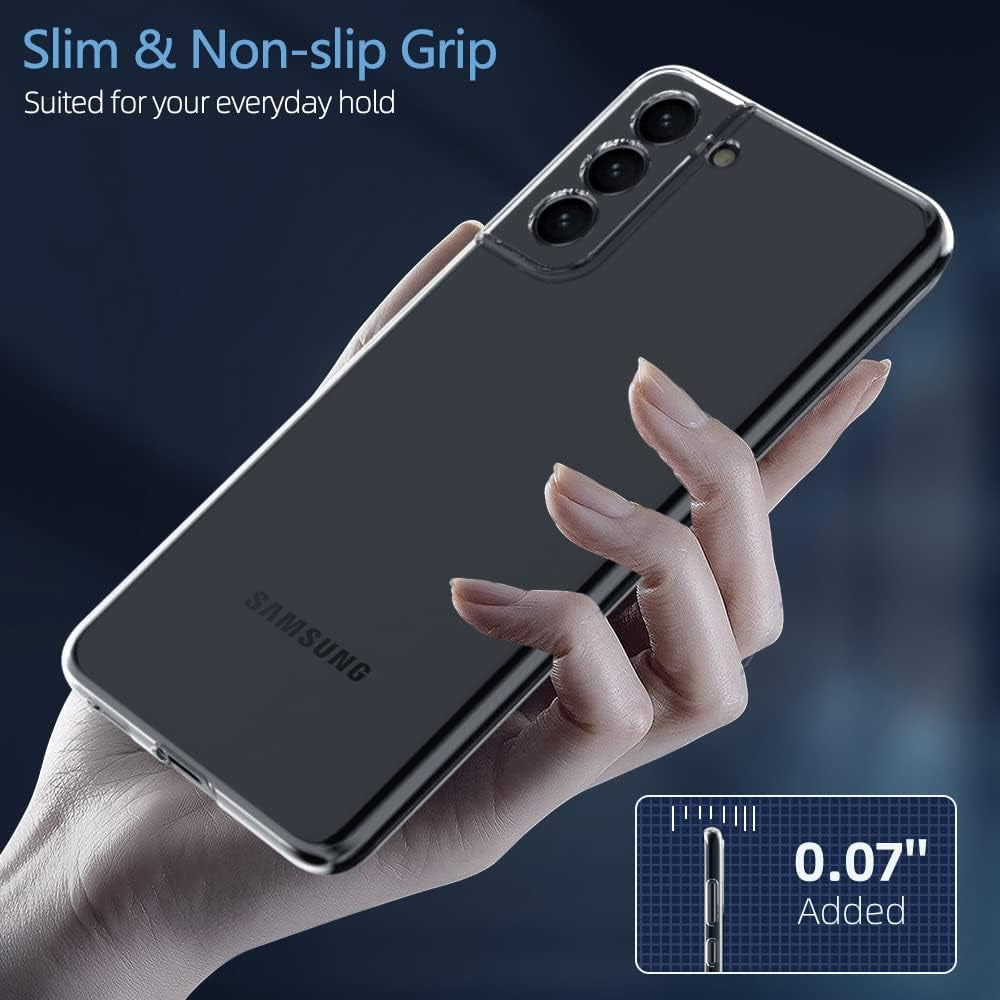 X-Level Samsung Galaxy S21 plus Case Clear Slim Fit Ultra-Thin Soft TPU Samsung S21 plus Mobile Phone Cover Anti-Slip Grip Phone Case for Galaxy S21 Plus  pipilu   