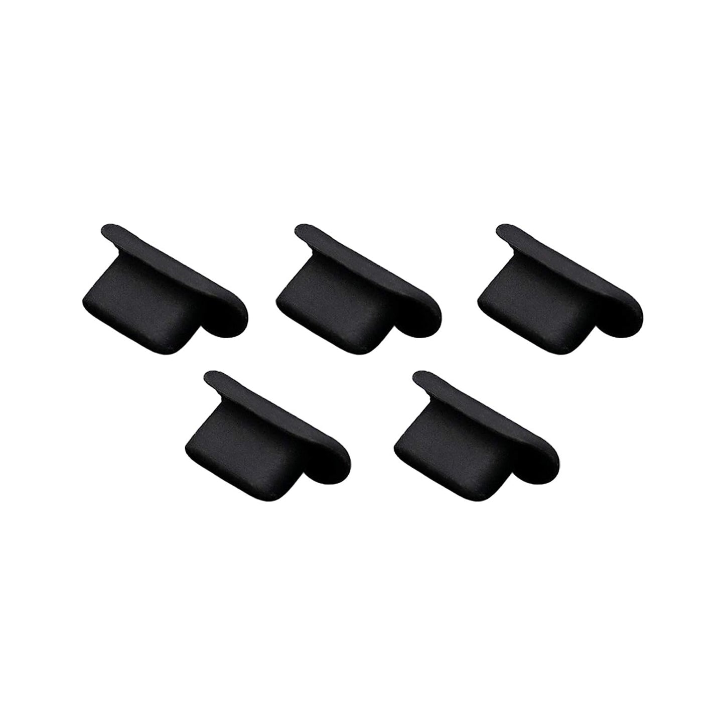5Pcs anti Dust Plugs Compatible with Iphone 12/12 Pro/11/11 Pro Max/Se/Xr/X/8 Plus/8/7, Silicone Dust Plugs Anti-Dust Plugs Caps Charging Port and Earphone Jack Protector for Ipad Air Mini Pro Black  Bluelanss   
