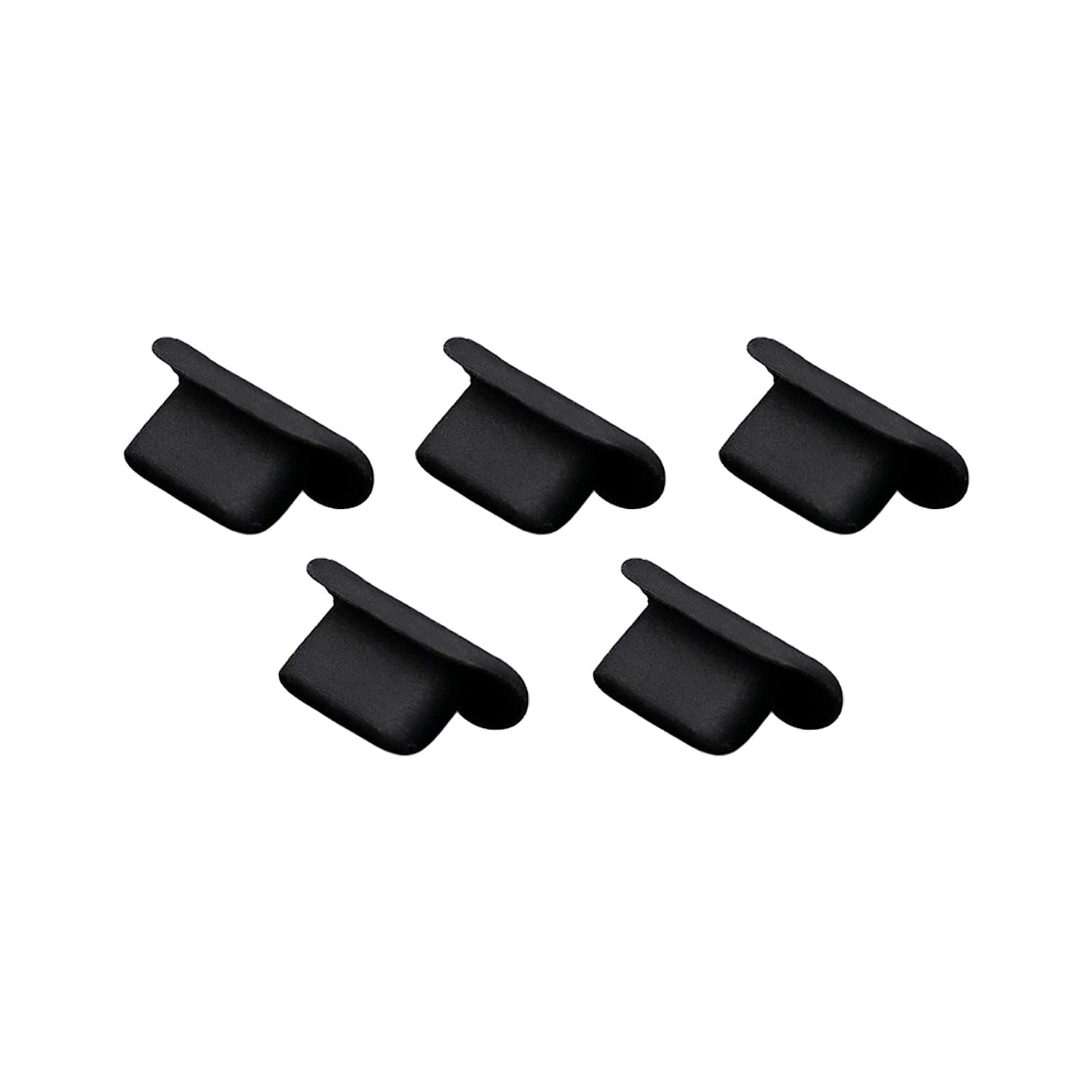 5Pcs anti Dust Plugs Compatible with Iphone 12/12 Pro/11/11 Pro Max/Se/Xr/X/8 Plus/8/7, Silicone Dust Plugs Anti-Dust Plugs Caps Charging Port and Earphone Jack Protector for Ipad Air Mini Pro Black  Bluelanss   