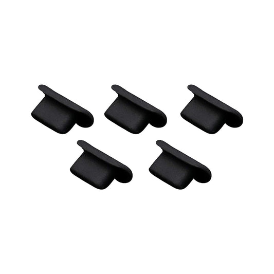 5Pcs anti Dust Plugs Compatible with Iphone 12/12 Pro/11/11 Pro Max/Se/Xr/X/8 Plus/8/7, Silicone Dust Plugs Anti-Dust Plugs Caps Charging Port and Earphone Jack Protector for Ipad Air Mini Pro Black  Bluelanss   