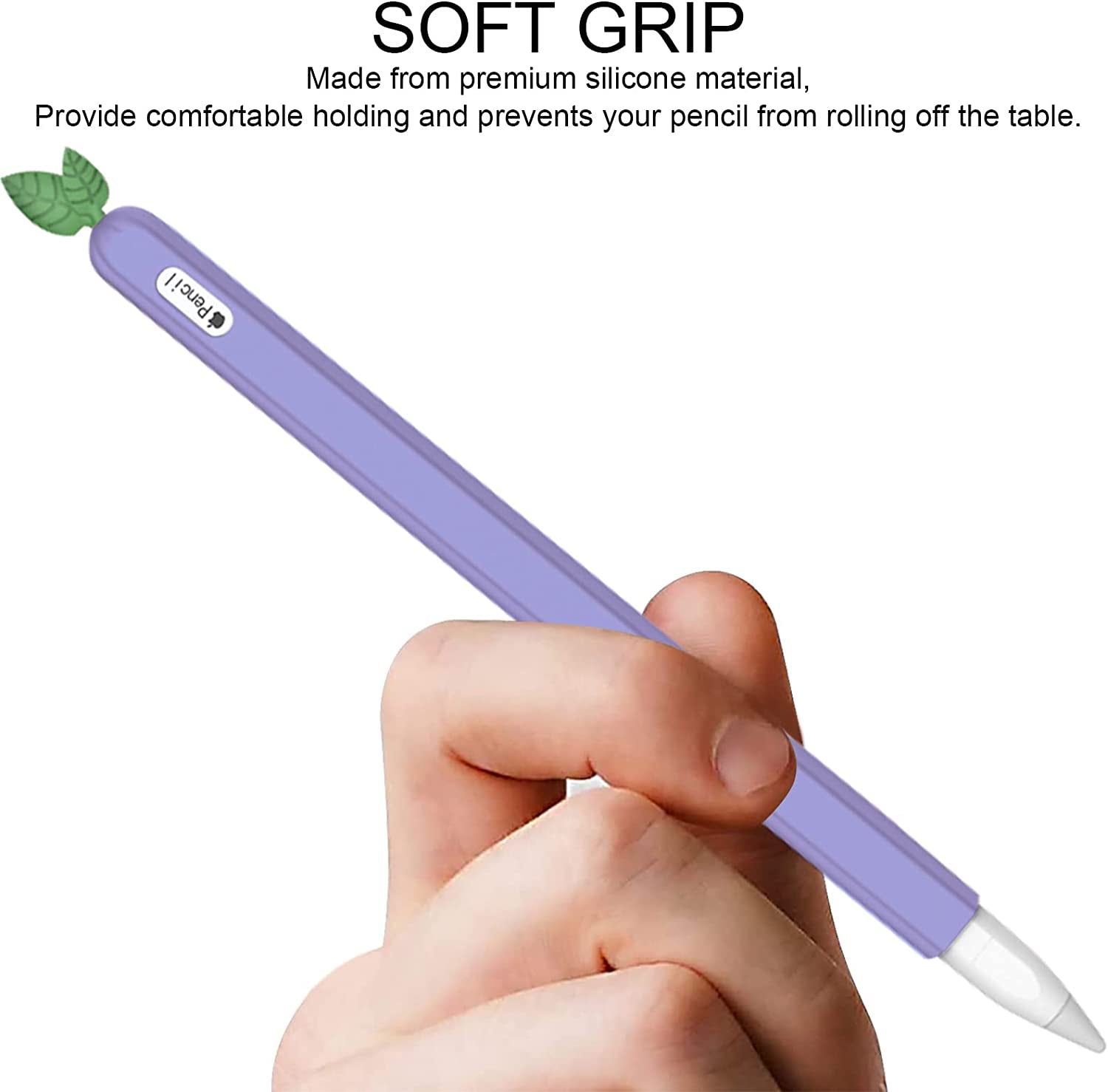 WITOP Apple Pencil 2Nd Generation Case,Ipencil Case Sleeve Cute Fruit Design Silicone Soft Protective Cover Accessories Compatible with Apple Pencil 2Nd Generation (Purple)  WITOP   
